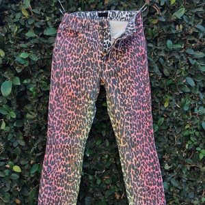 Mother denim. Looker Fray Radioactive Paws. High waisted. Never worn